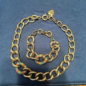 Betsey Johnson Matching Necklace & Bracelet